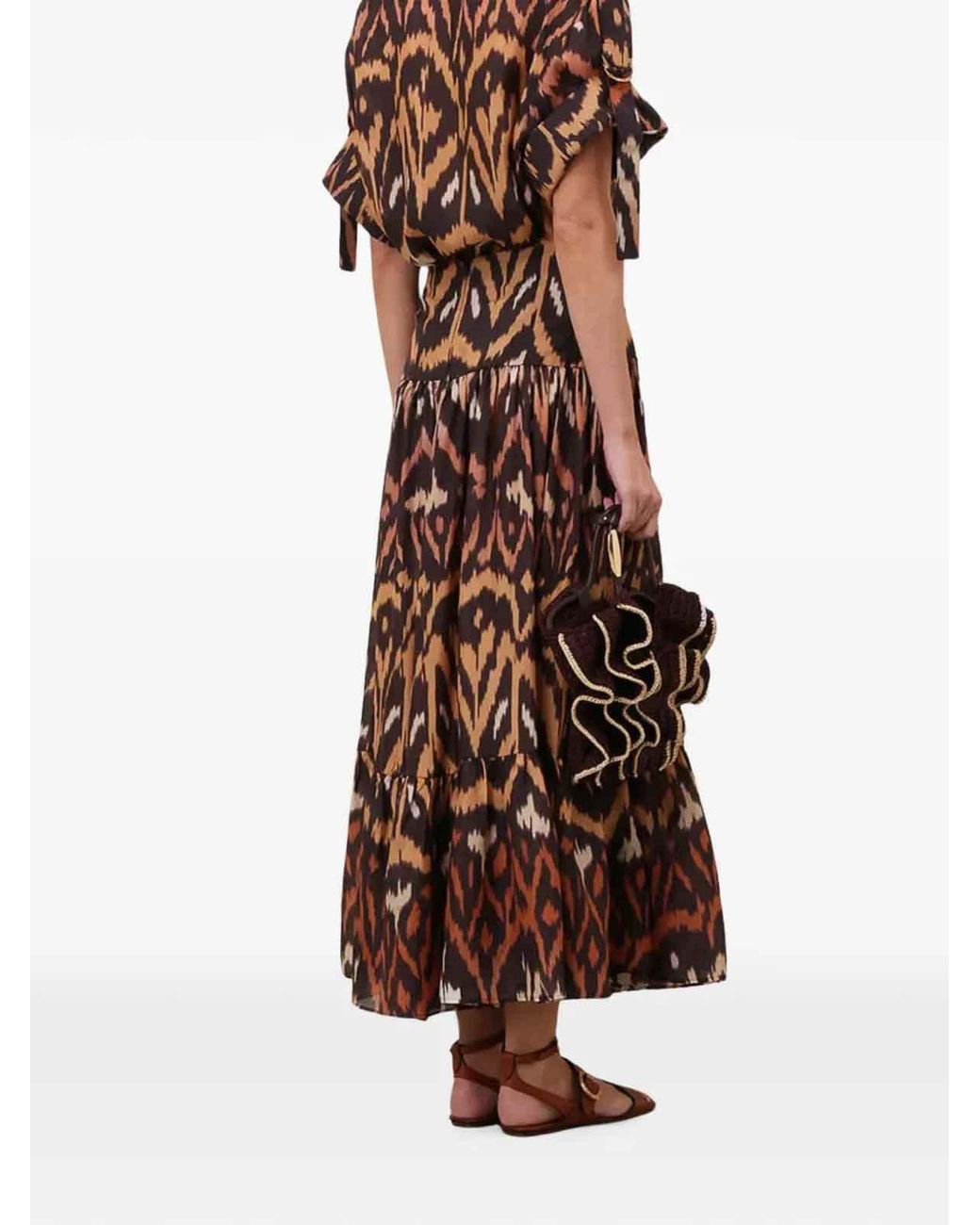 Falda Semilarga Zimmermann de color Brown