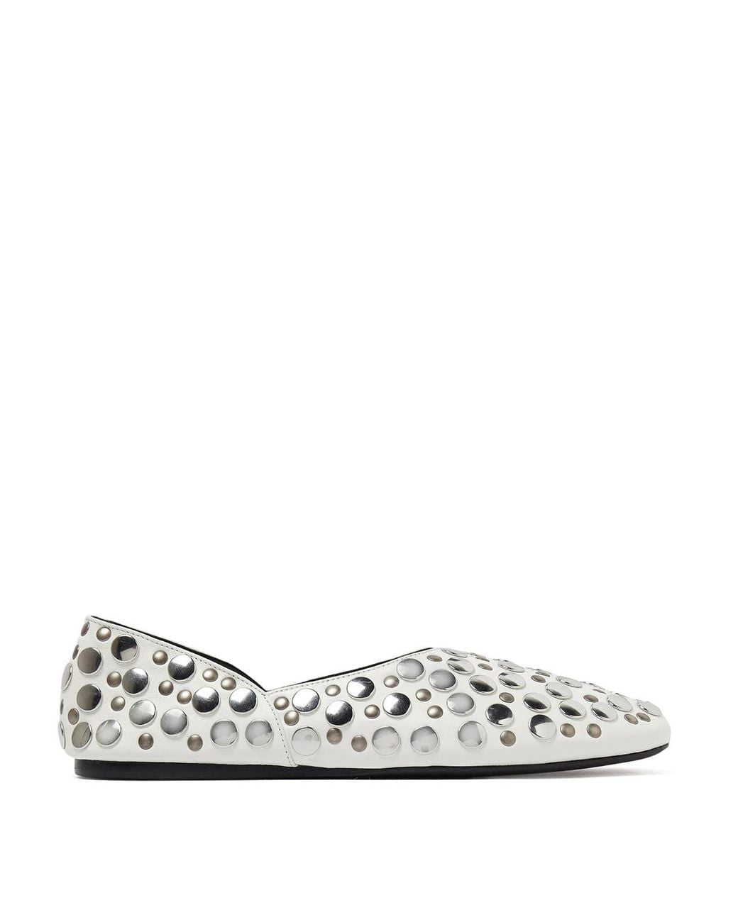 Khaite White Jane Flat