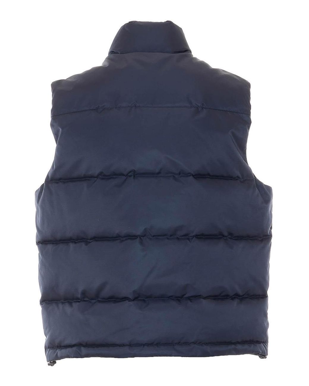 Drole de Monsieur Blue Slogan Padded Vest for men