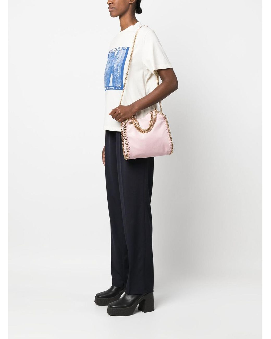 Stella McCartney Falabella Mini Tote Bag in Pink Lyst