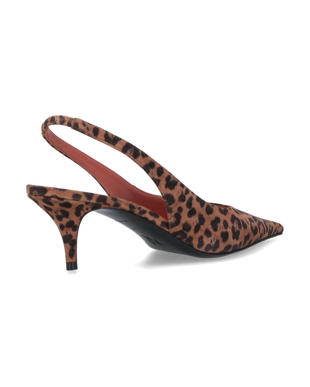 AMINA MUADDI Brown 55Mm Anok Slingback Pumps