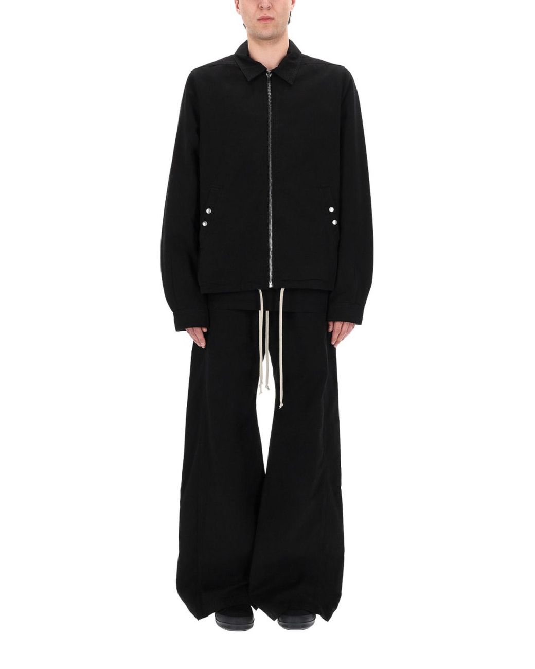 Rick Owens Black Giacca Zipfront for men
