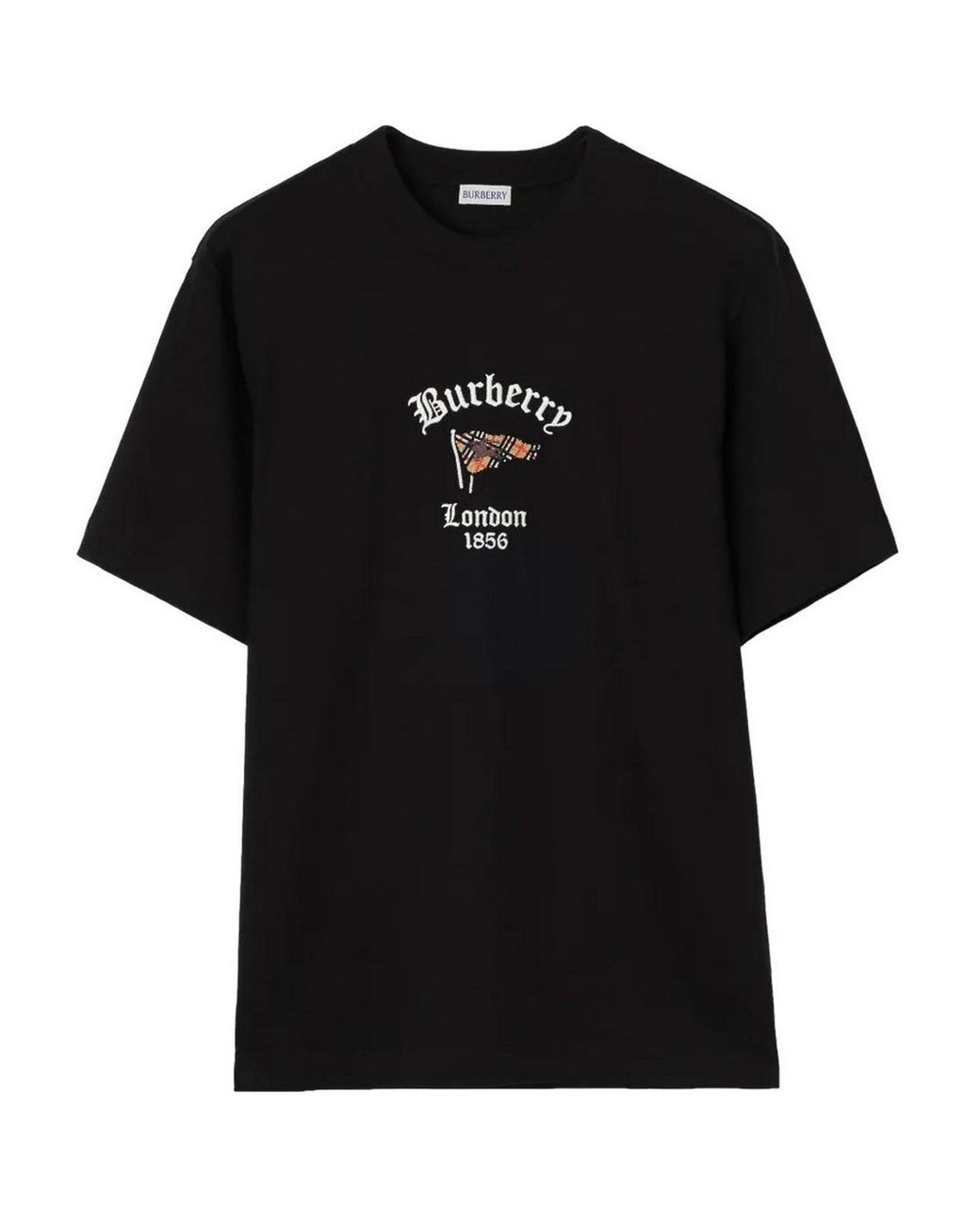 Burberry Black Ryan Flag T-Shirt for men