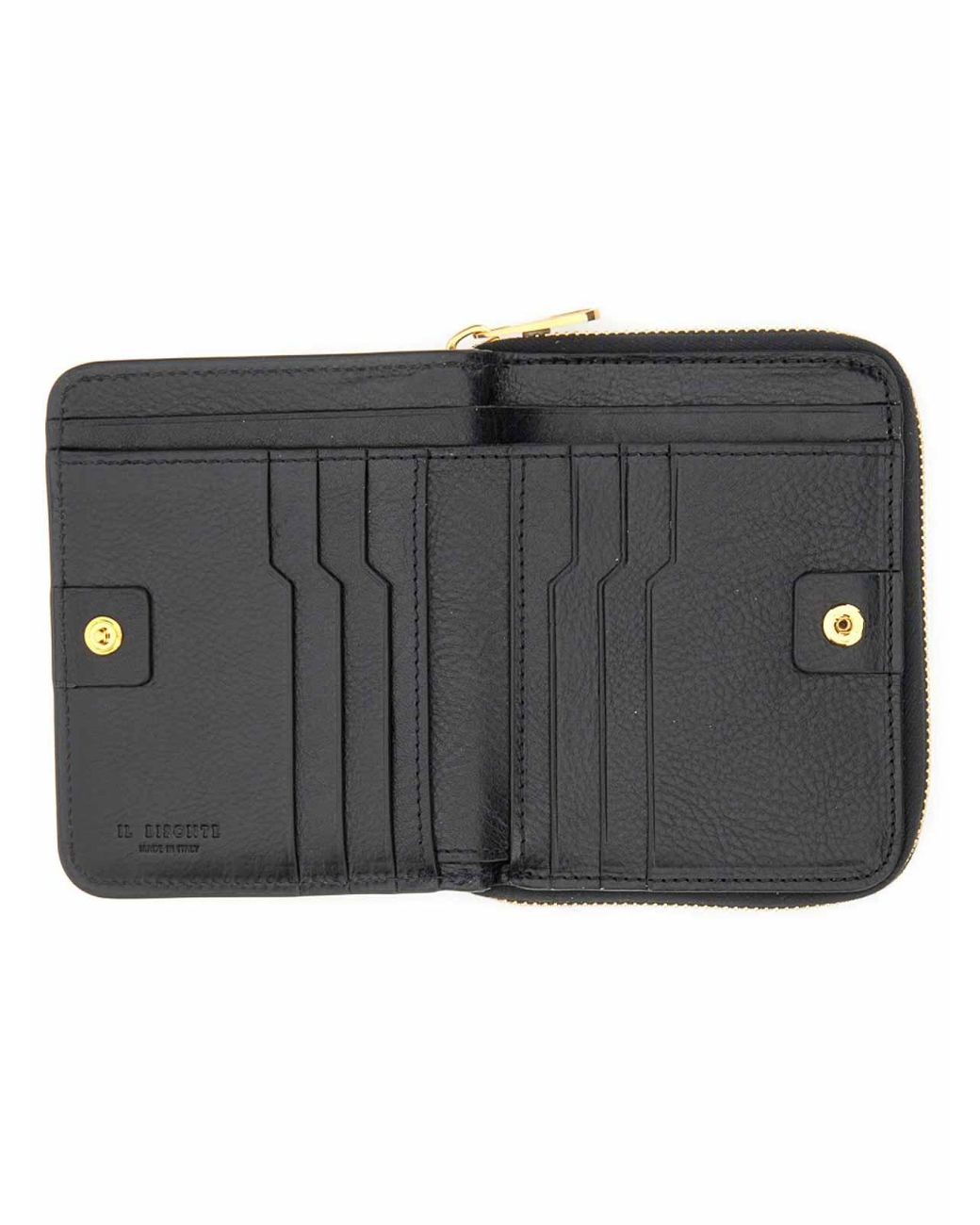 Il Bisonte Gray Leather Wallet