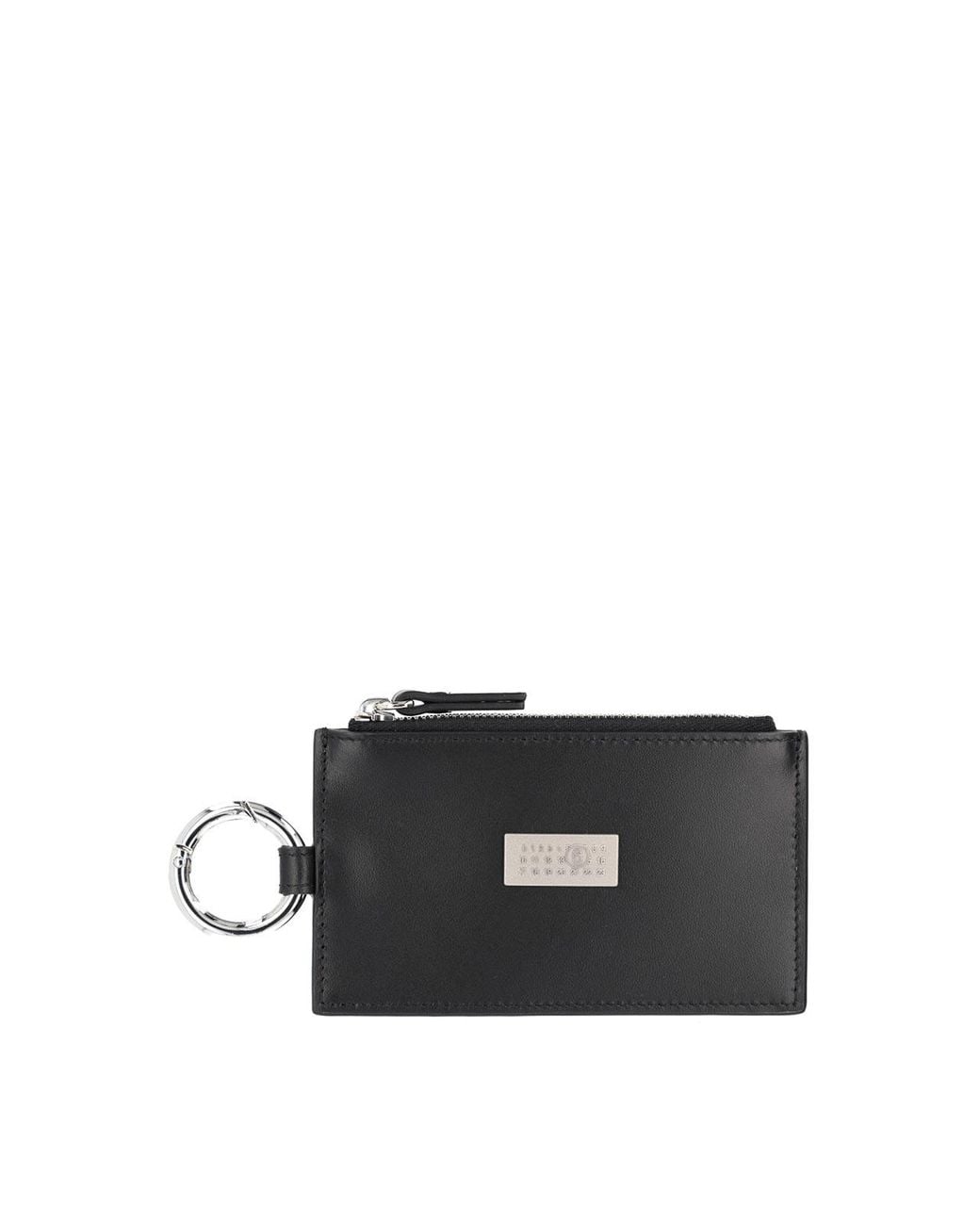 MM6 by Maison Margiela Black Zippered Card Holder