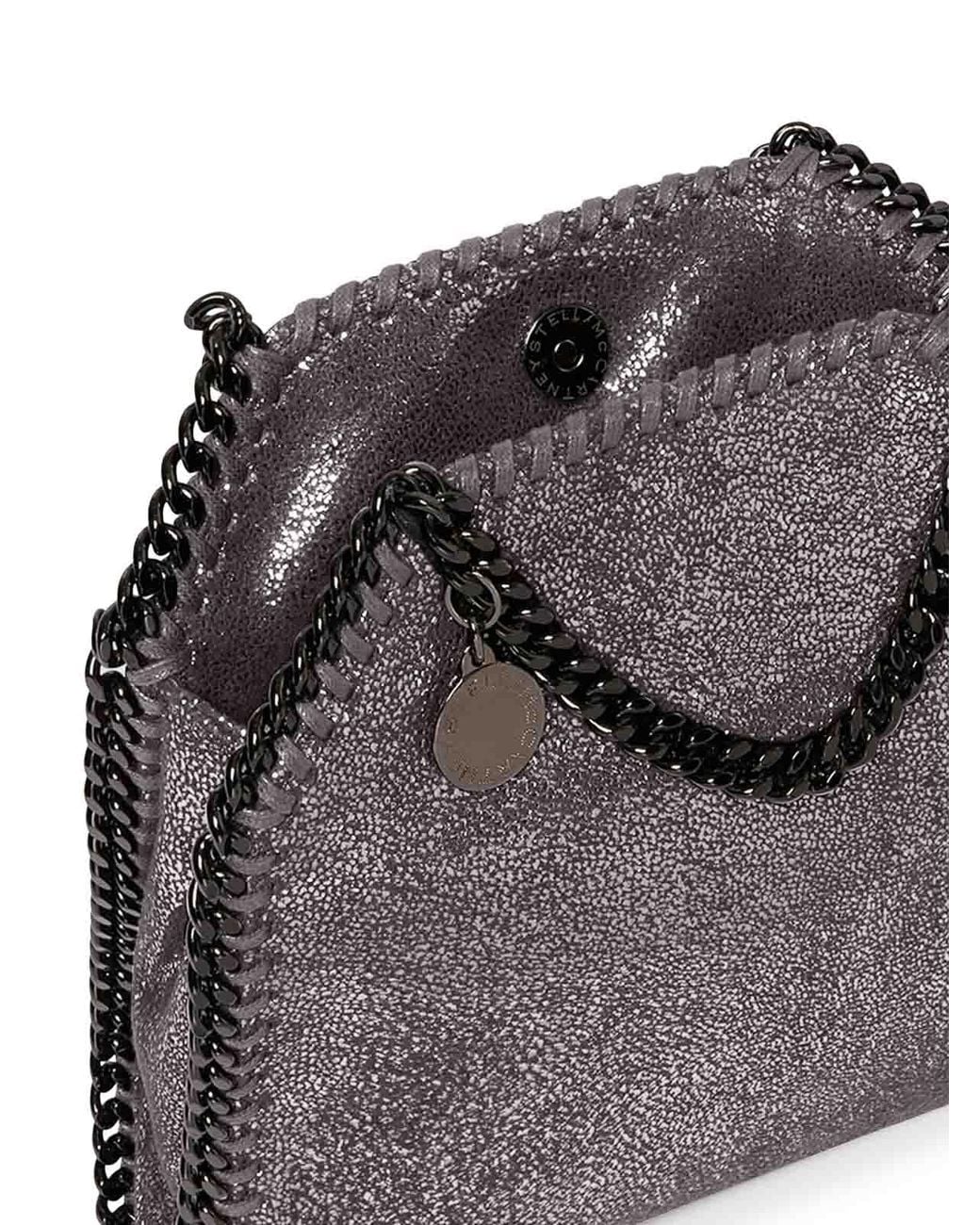 Stella McCartney Purple Micro Falabella Tote Bag