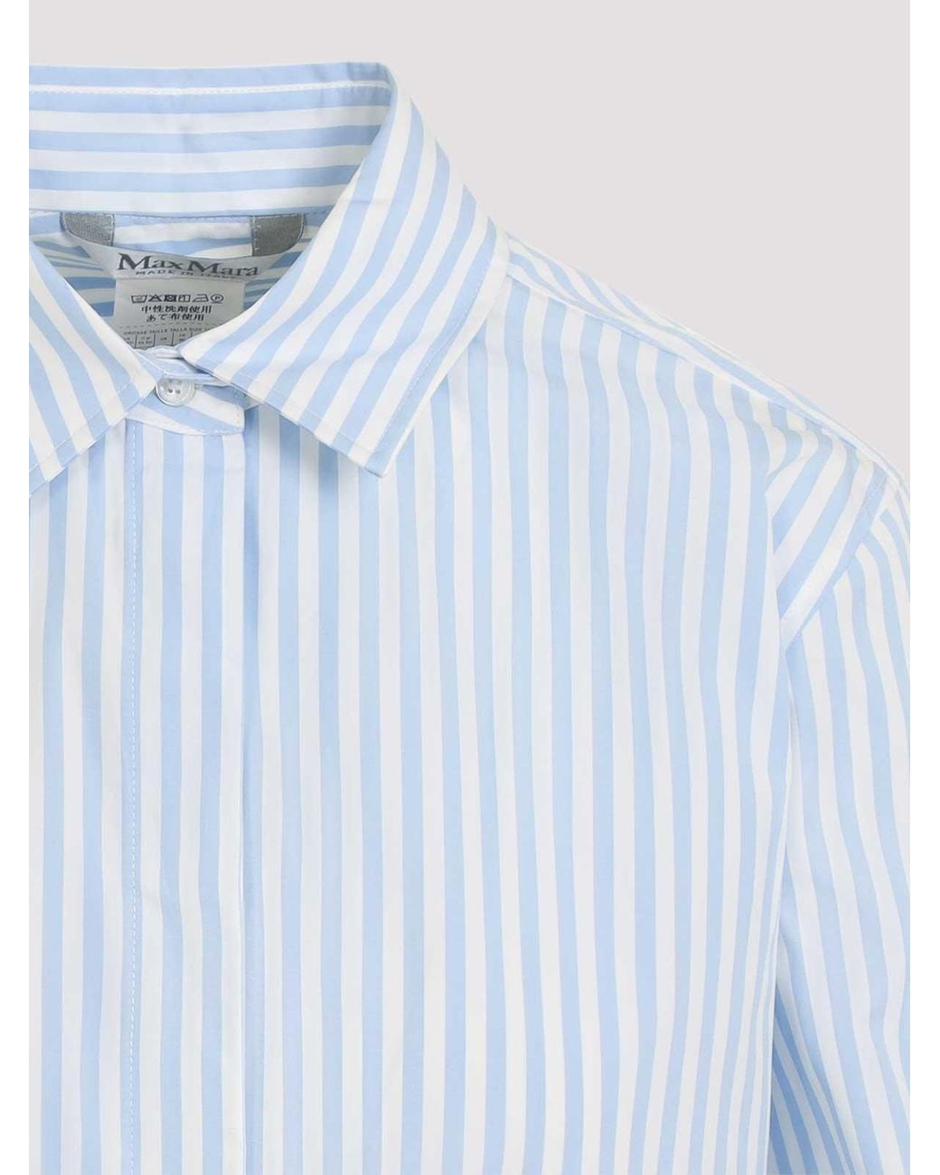 Max Mara Blue Accenni Striped Shirt