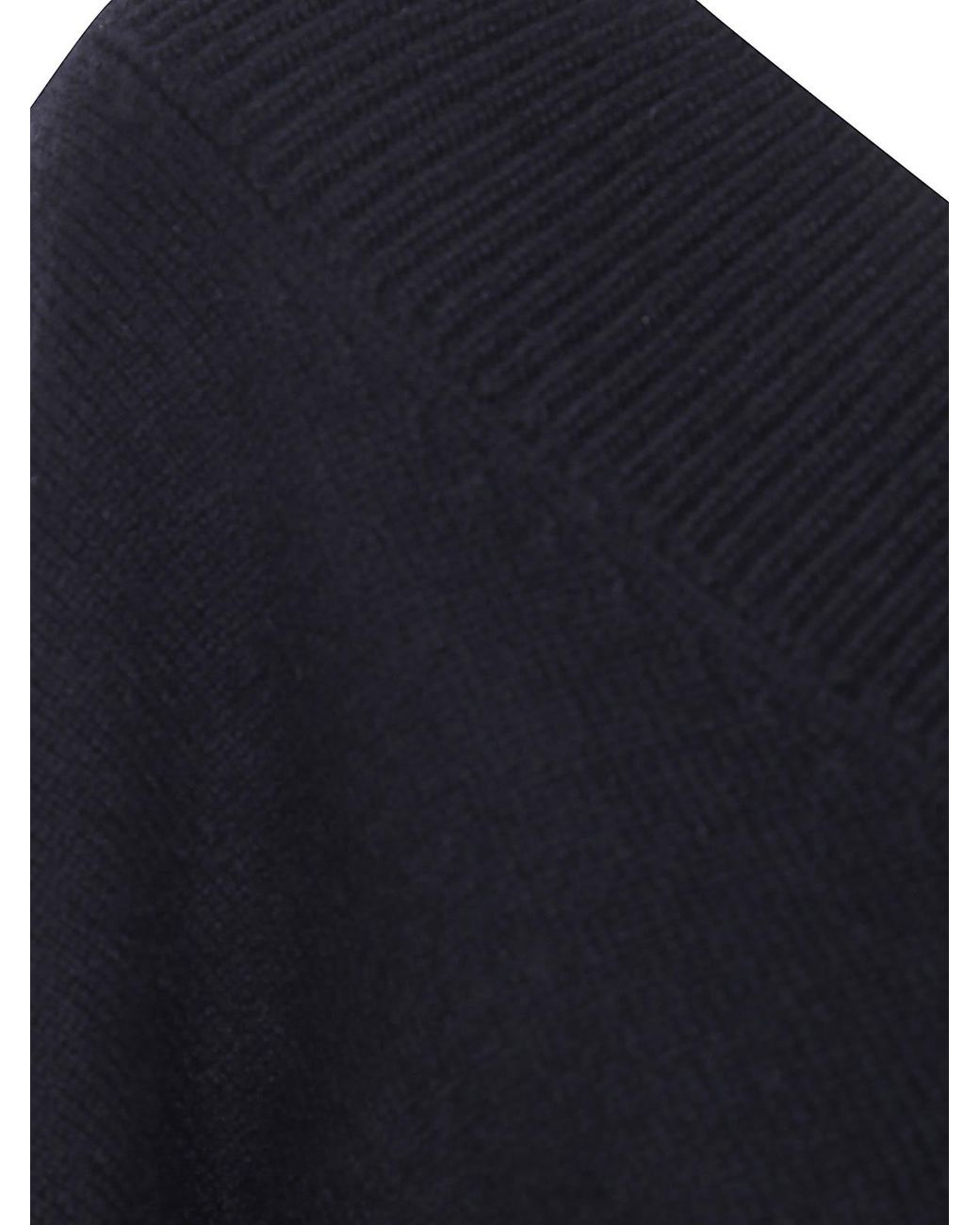 Tom Ford Blue Cashmere Fin 7 Off-Shoulders V Neck Sweater