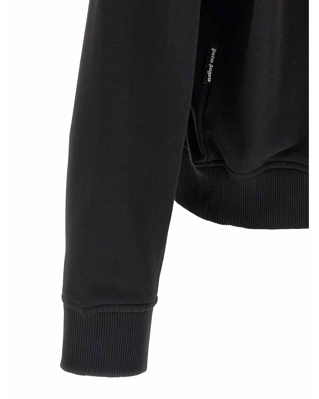 Palm Angels Black Back Sweatshirt for men