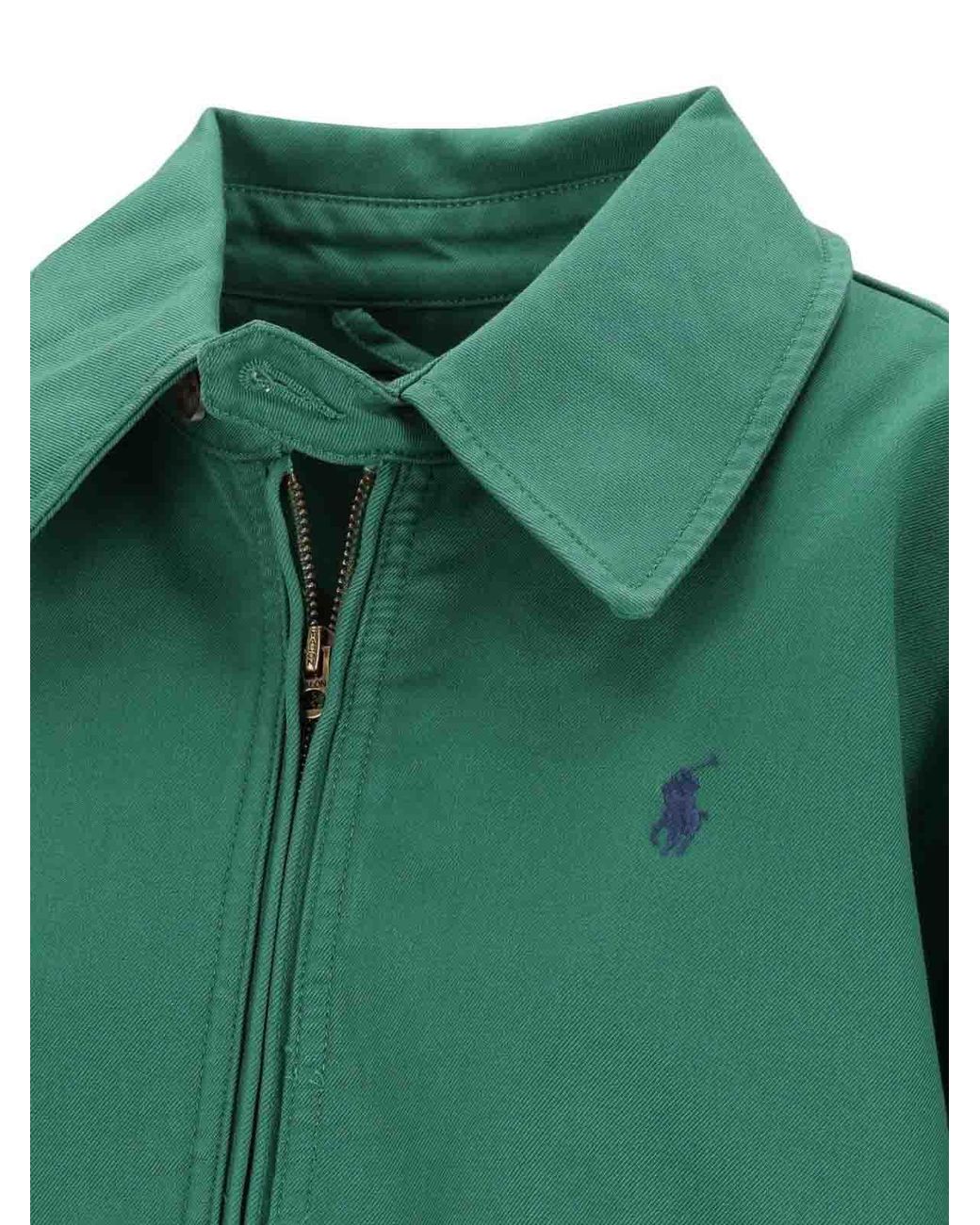 Polo Ralph Lauren Green Oversized Cotton Windbreaker