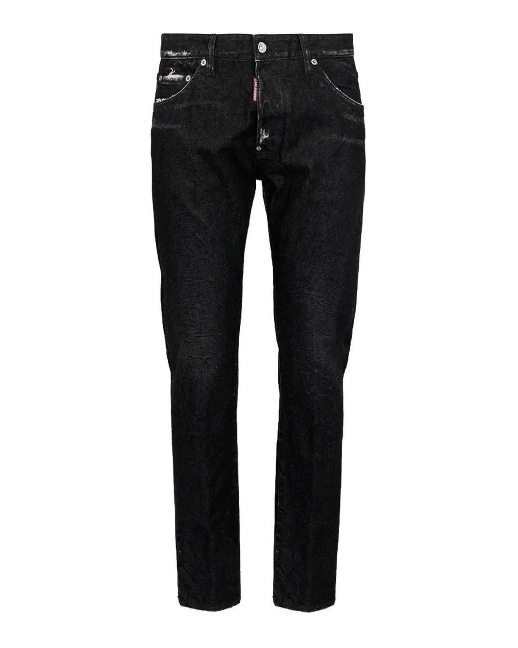 DSquared² Black Pants 5 Pockets for men