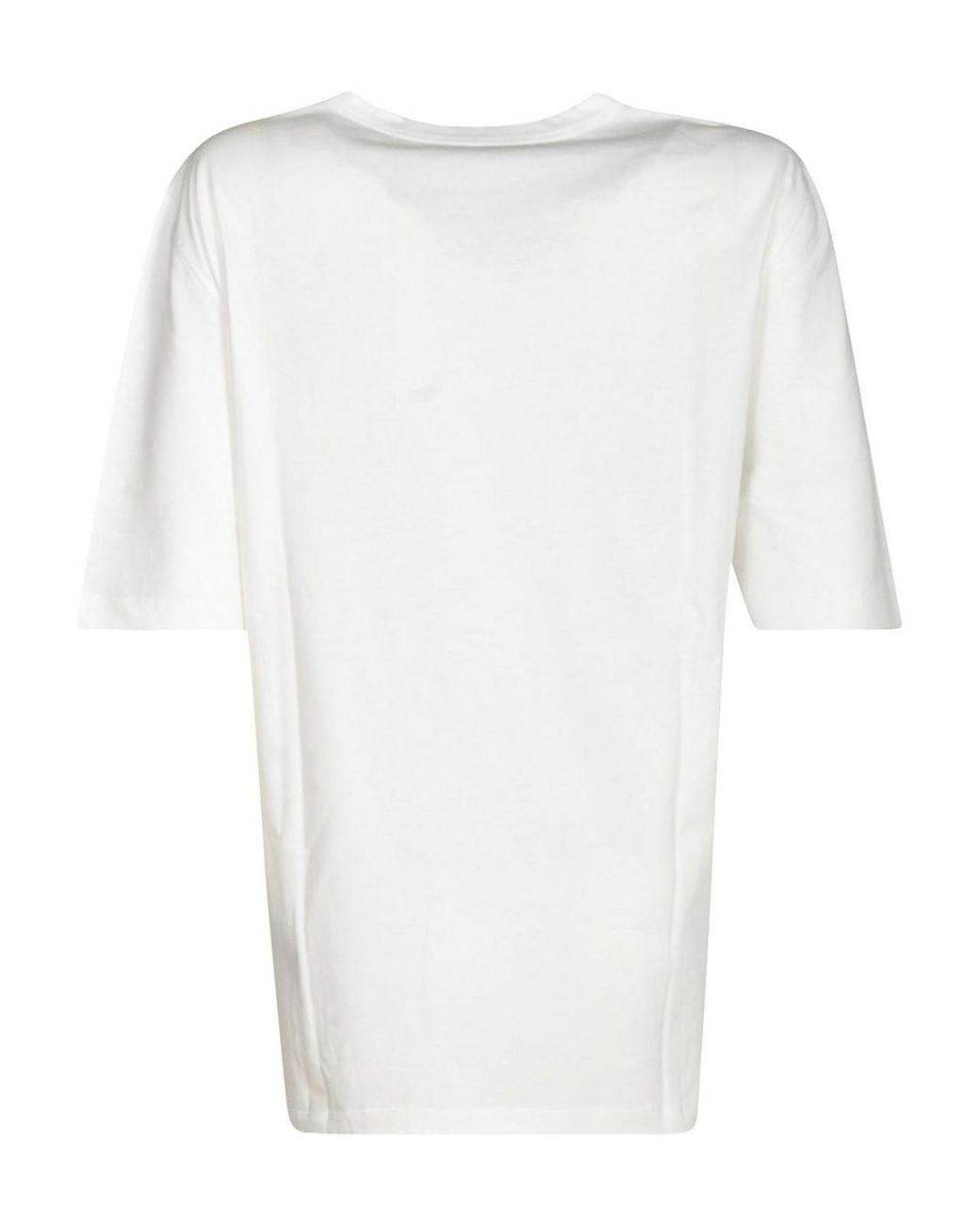 Ann Demeulemeester White Asymmetric Essential Top