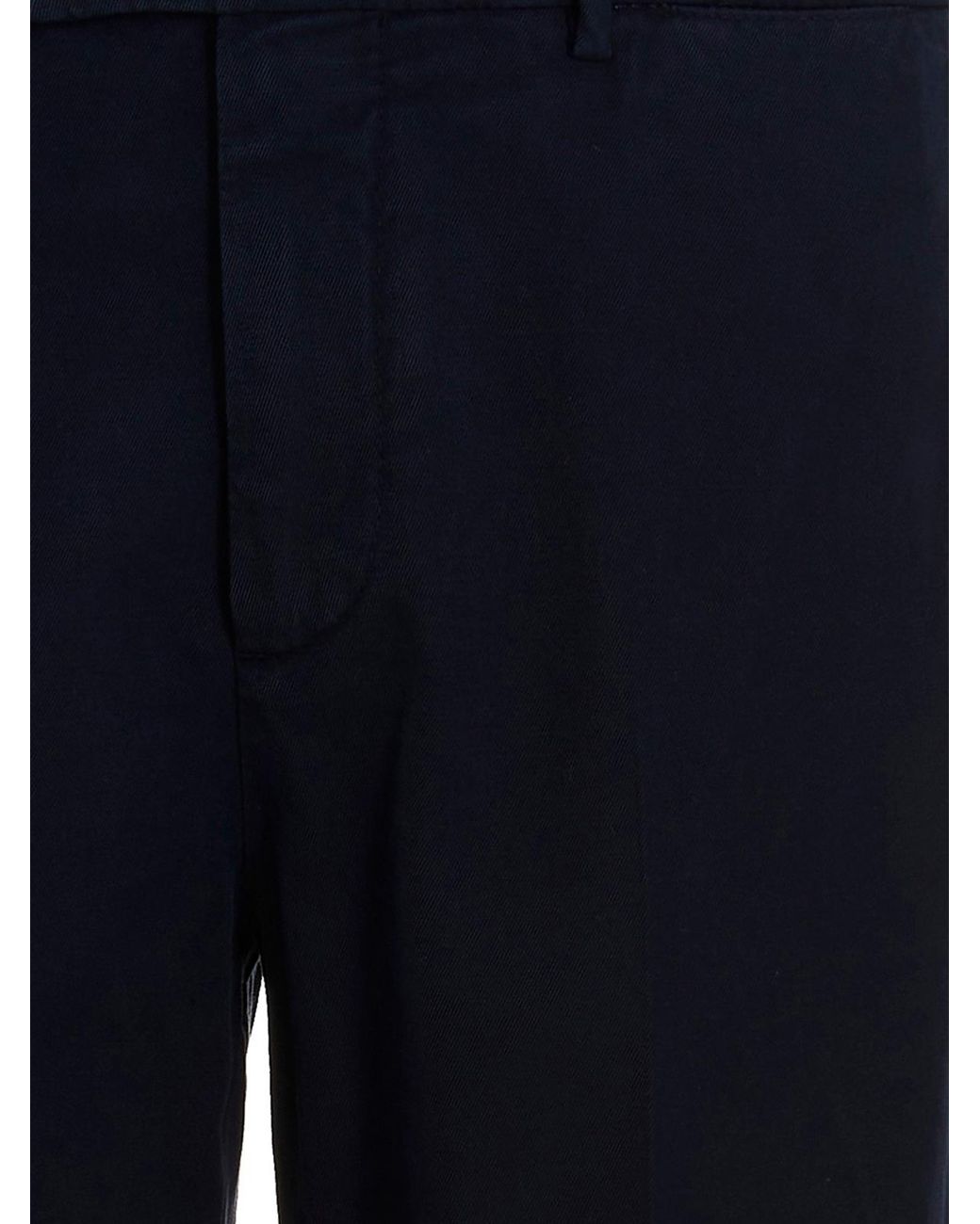 Brunello Cucinelli Blue Cotton Chino Pants for men