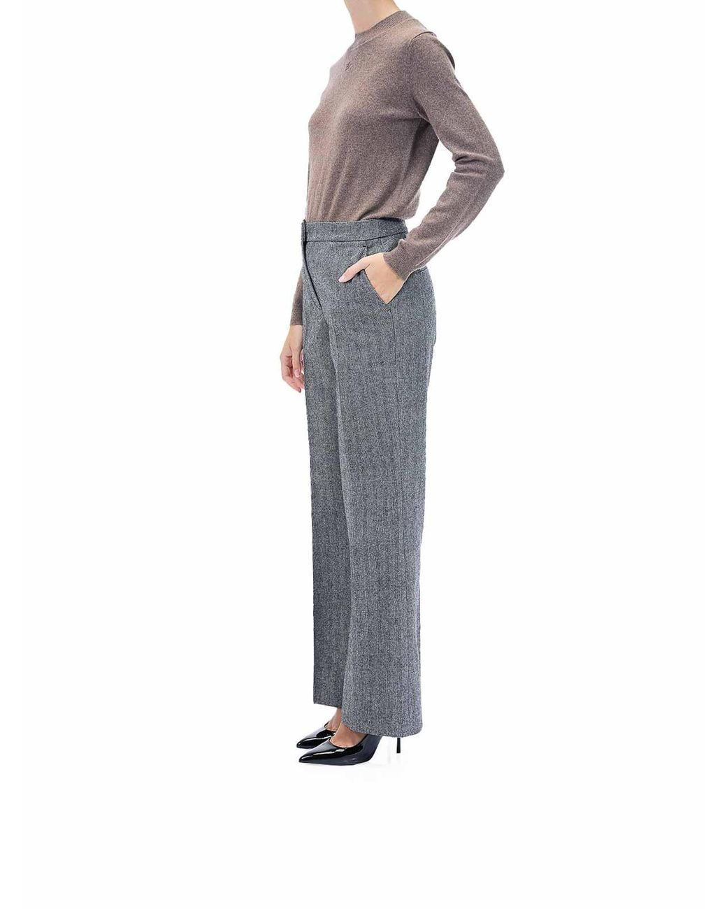 Karl Lagerfeld Blue Tweed Pants