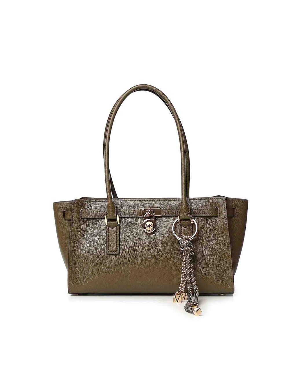 MICHAEL Michael Kors Gray Hamilton Moderne Small Leather Bag