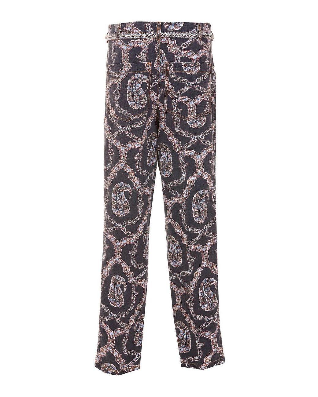 Etro Gray Cotton Pants