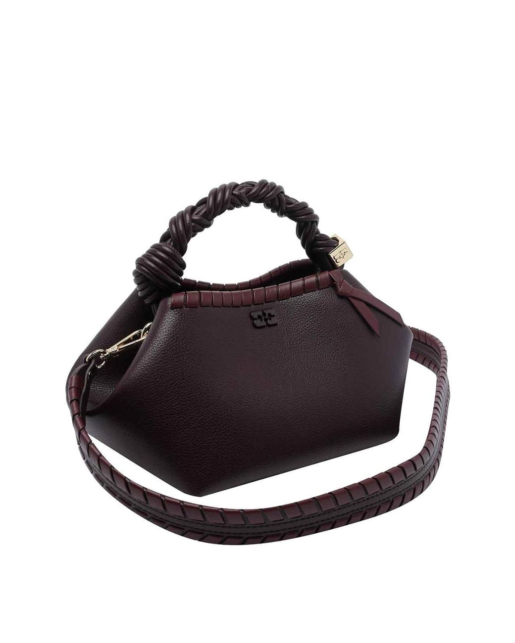 Ganni Brown Small Bou Tresse Handbag