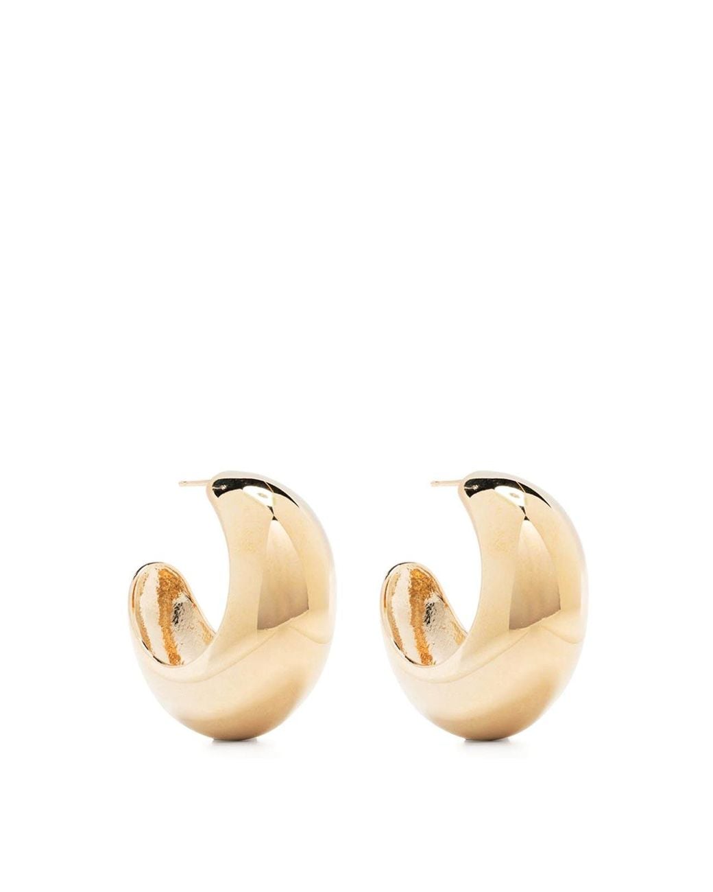 Isabel Marant Natural Shiny Crescent Earrings