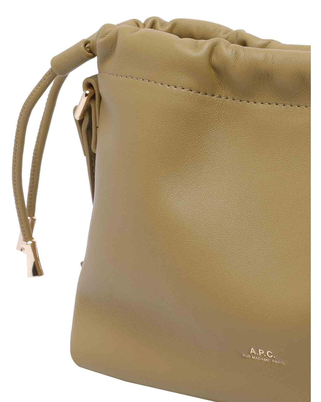 A.P.C. Green Mini Ninon Bucket Bag