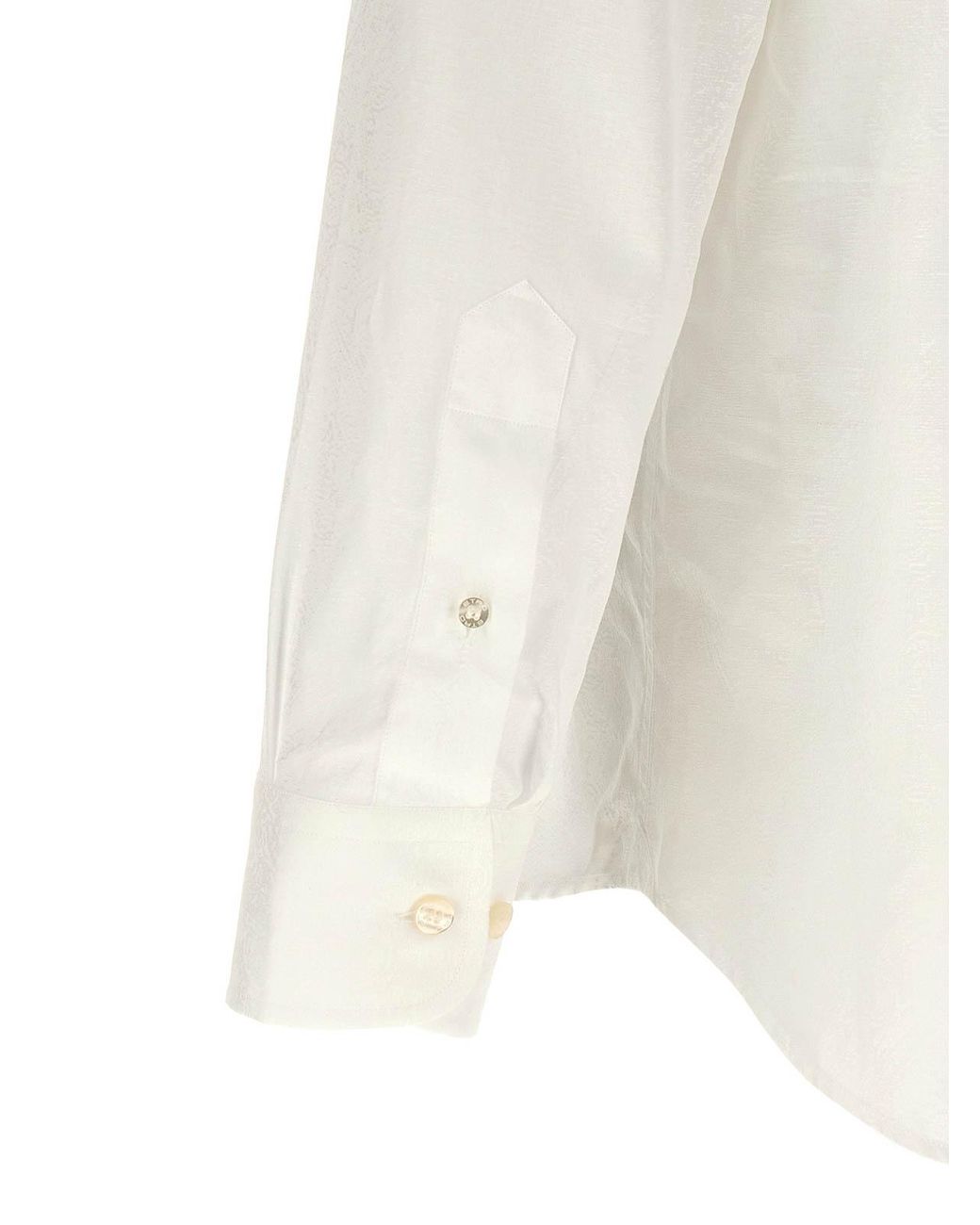 Etro White Paisley Shirt for men