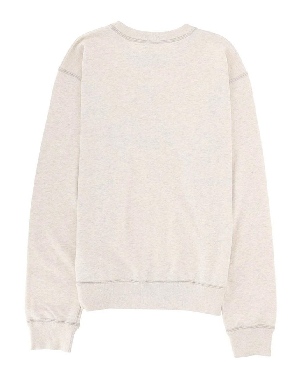 Isabel Marant White Logo Print Sweatshirt for men