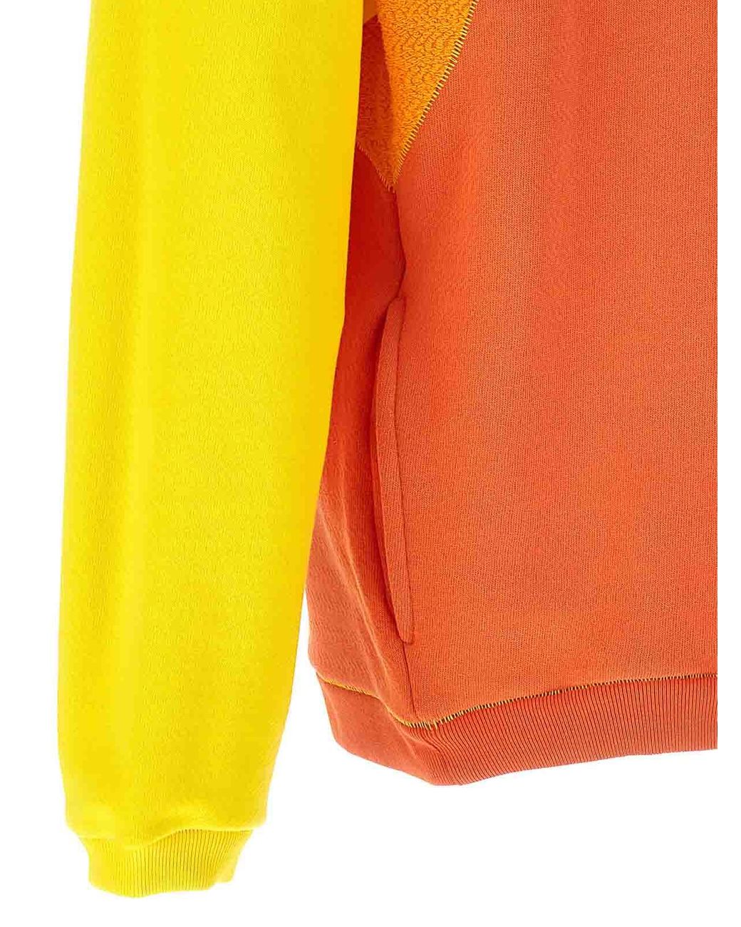 ERL Orange Patchwork Hoodie