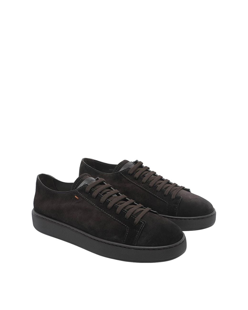 Santoni Black Damps Sneakers for men