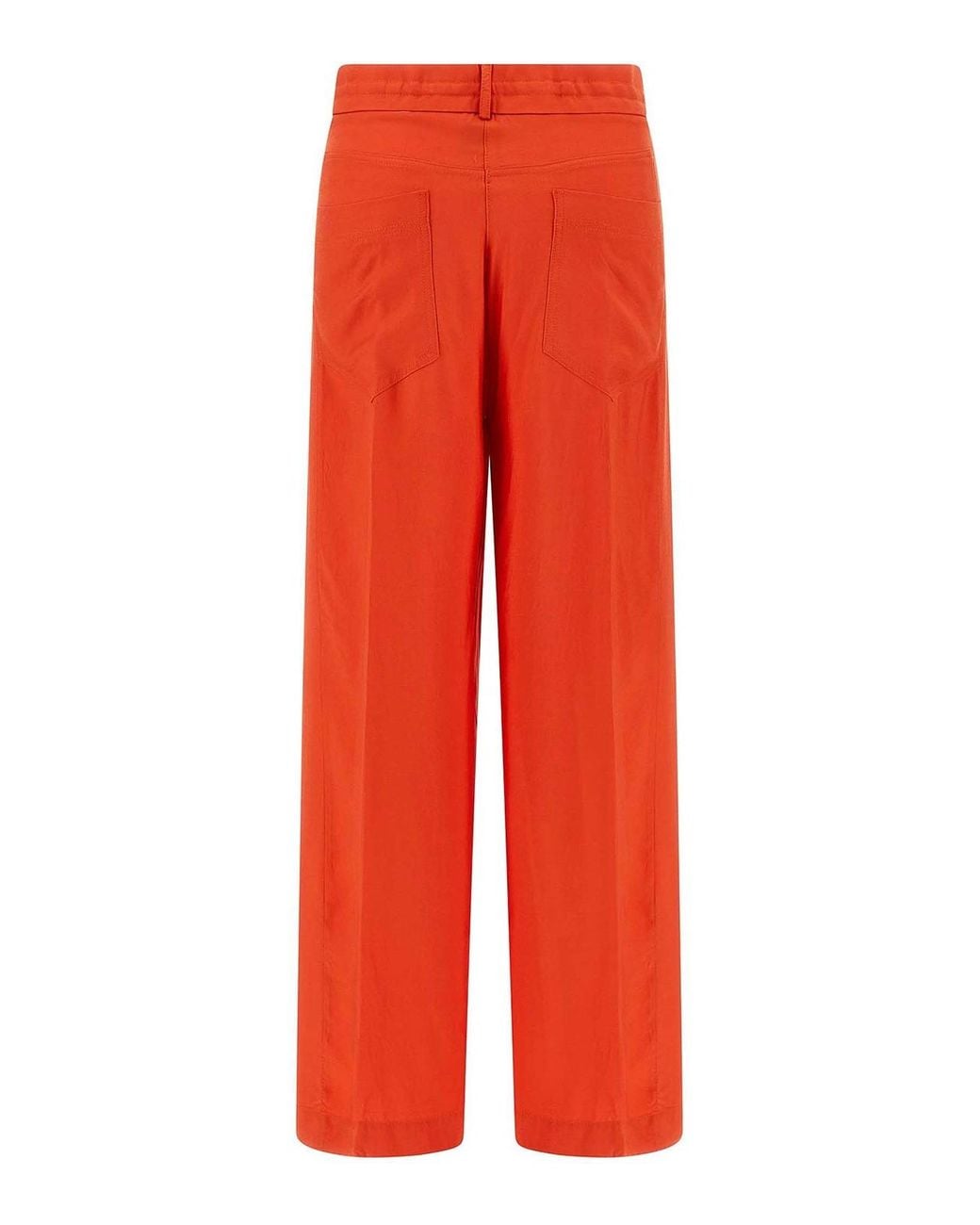 Nude Red Viscose Pants