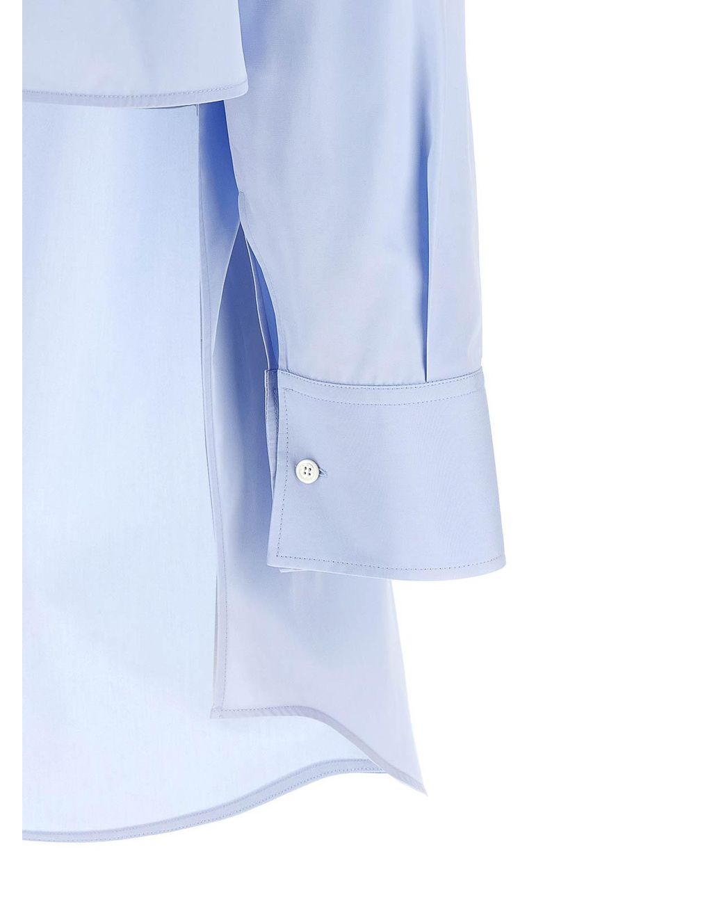 Givenchy Blue Asymmetric Shirt