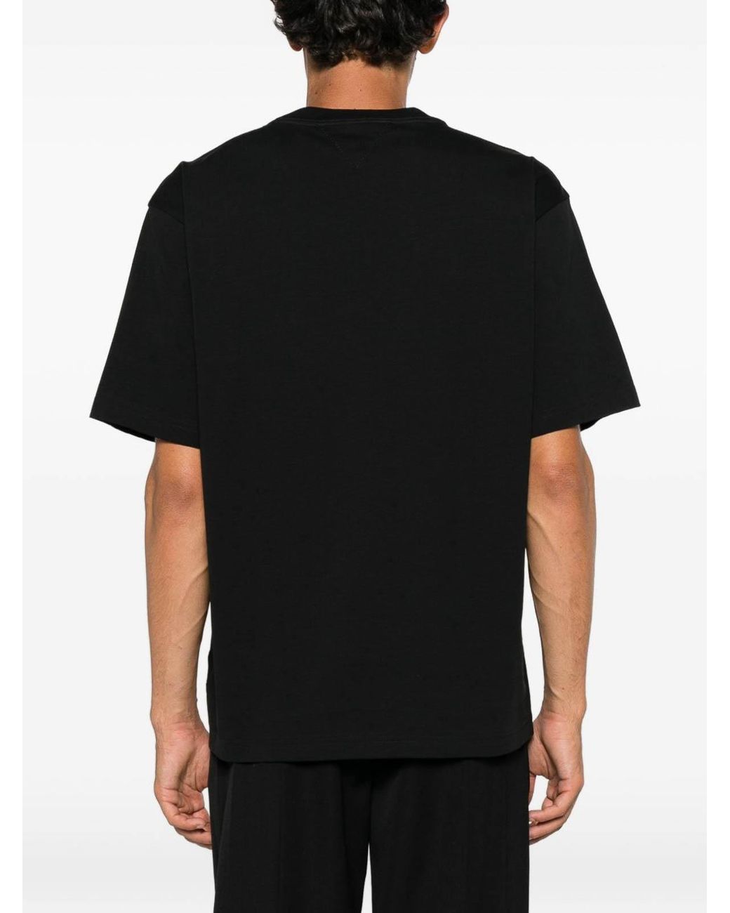 Bottega Veneta Black Cotton Pocket T-Shirt for men
