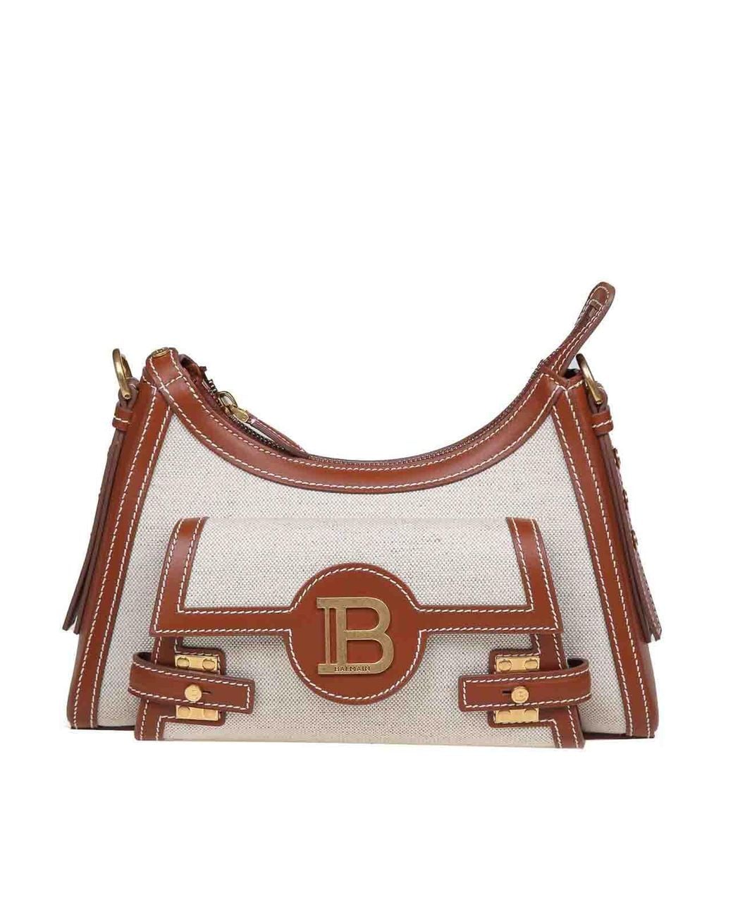 Balmain White B-Buzz Hobo