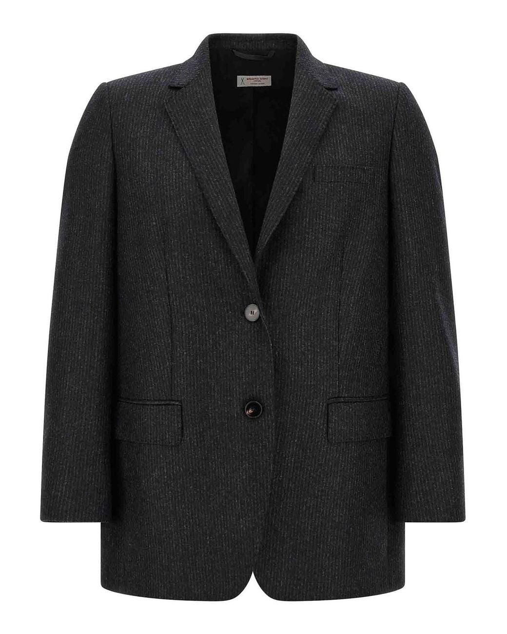 Alberto Biani Black America Wool Blazer