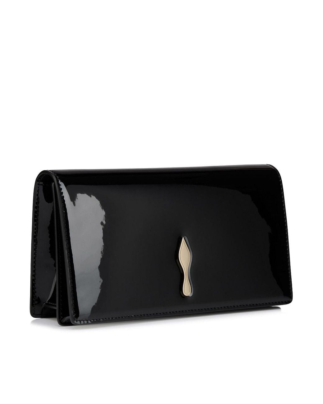 Christian Louboutin Black Bettina Patent Calfskin Clutch