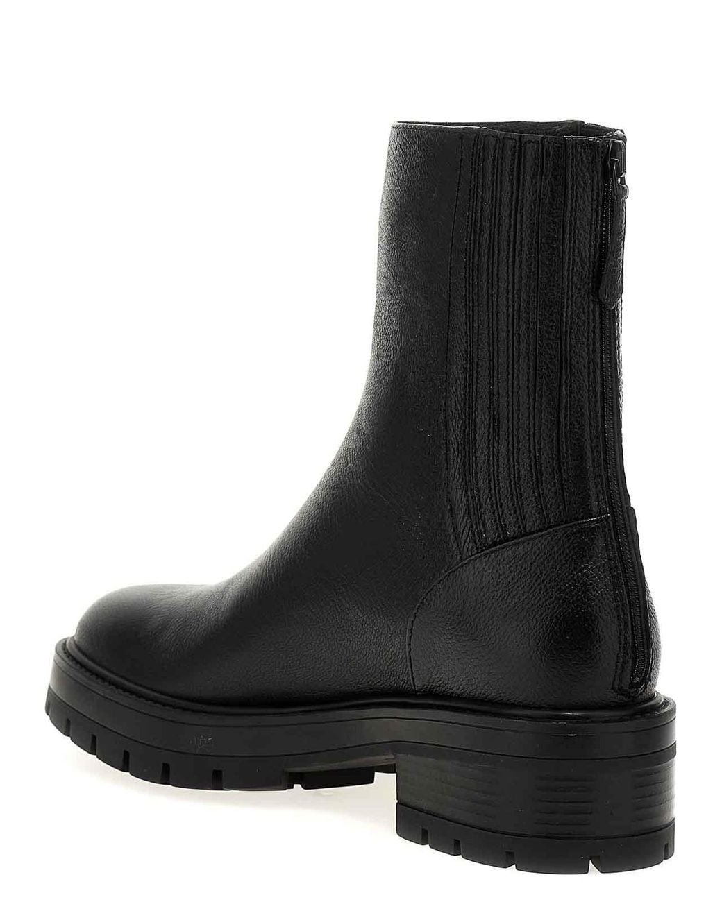 Aquazzura Black 'saint Honore' Ankle Boots