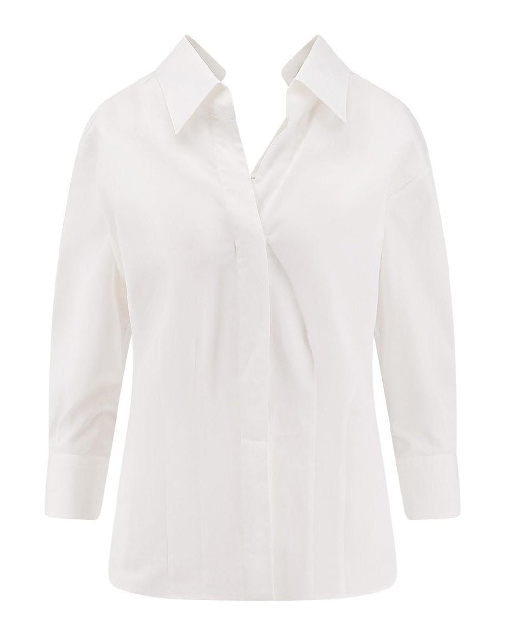 Givenchy White Open Cotton Shirt
