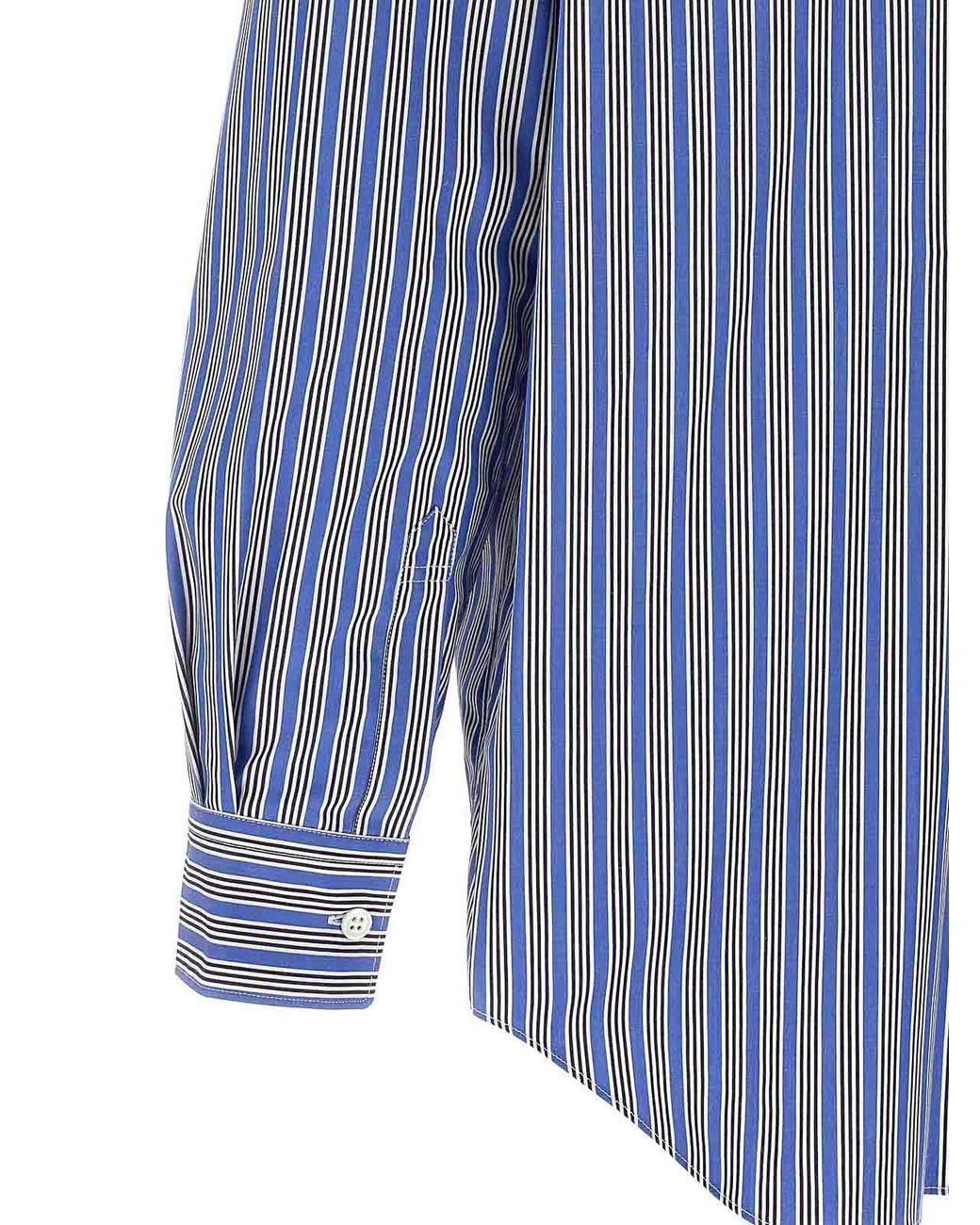 Comme des Garçons Blue Striped Shirt for men