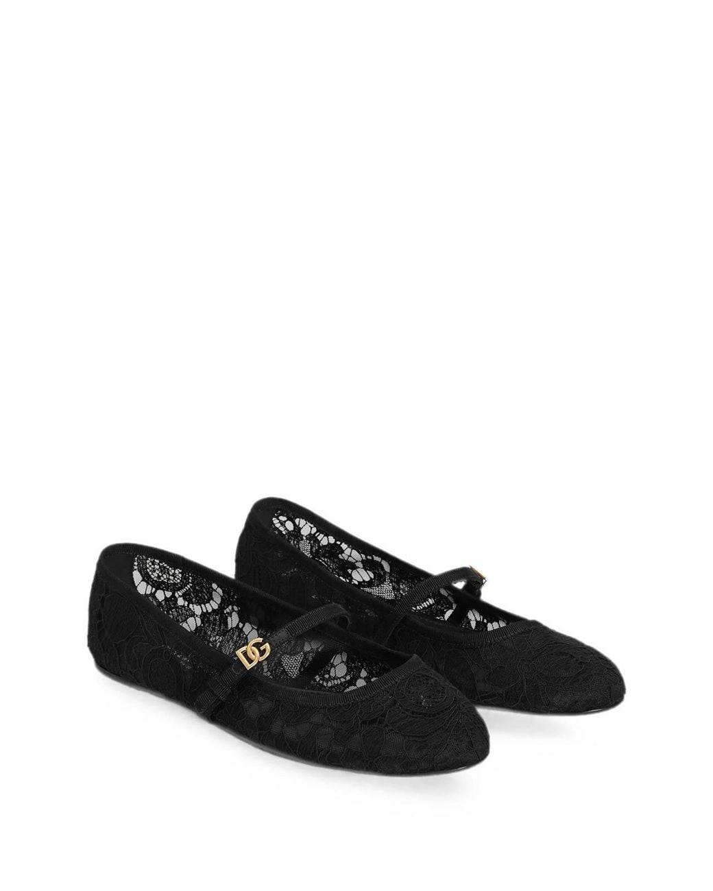 Dolce & Gabbana Black Ballerinas
