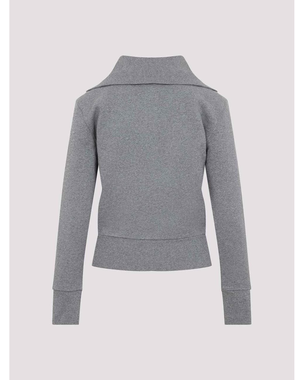Balenciaga Gray Fitted Zip Up Jacket