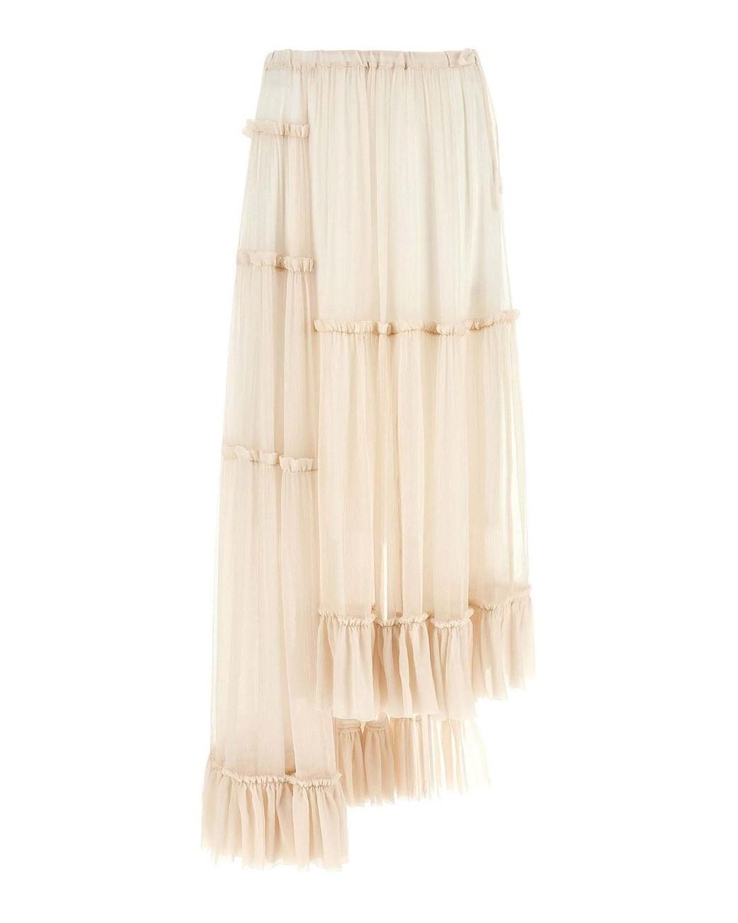 Dries Van Noten Natural Sunia Bis' Skirt