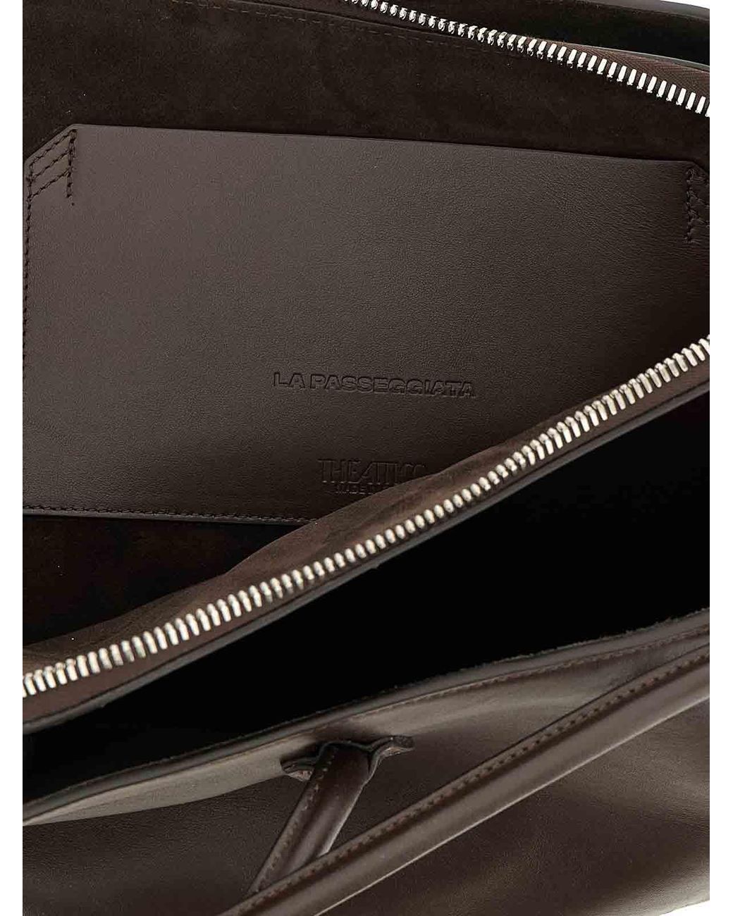 The Attico Black La Passeggiata Medium Shoulder Bag