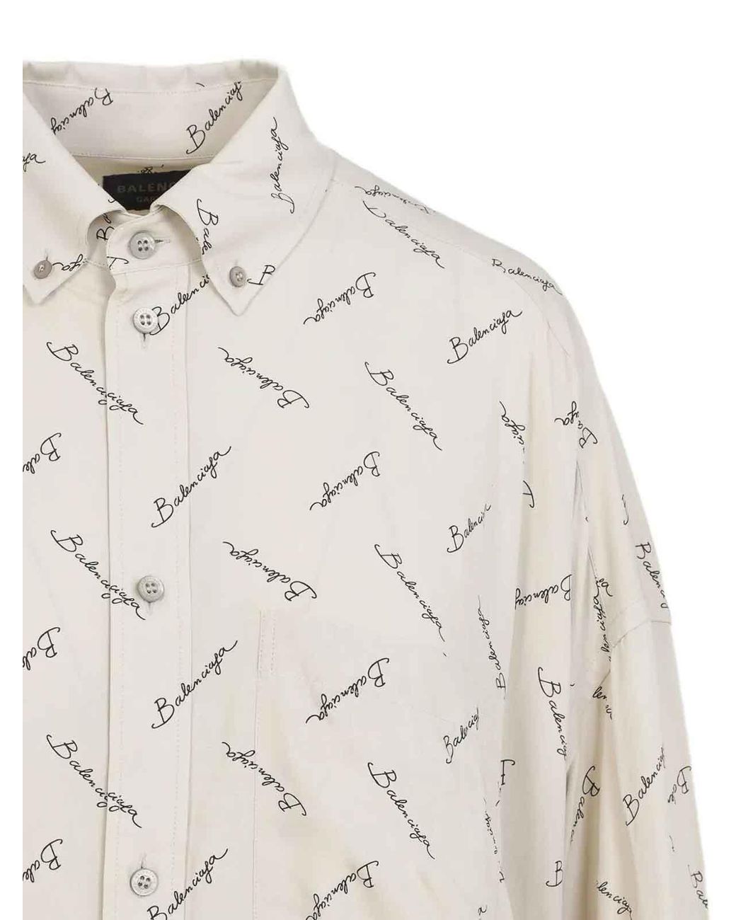 Balenciaga White Elevated Elegance Mini Shirt
