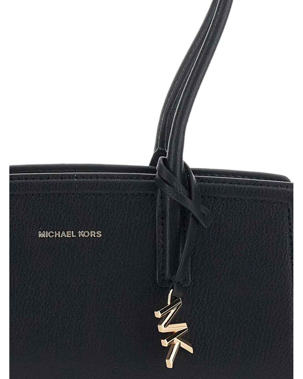 Michael Kors Black Sm Bw Shoulder Tote Bag