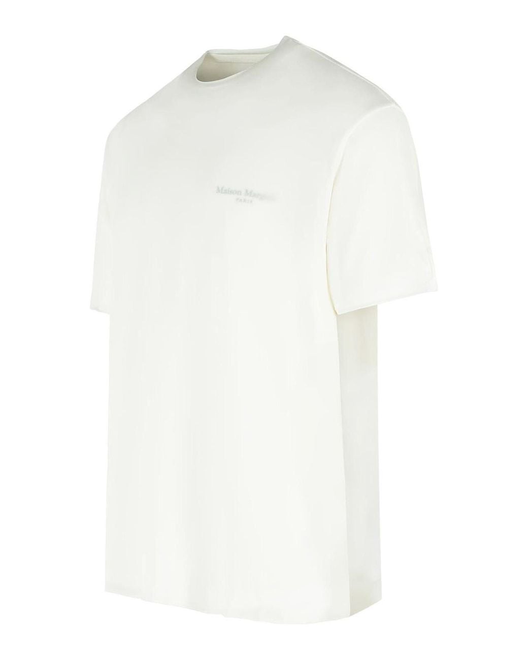 Maison Margiela White Fusion Cupro T-Shirt for men