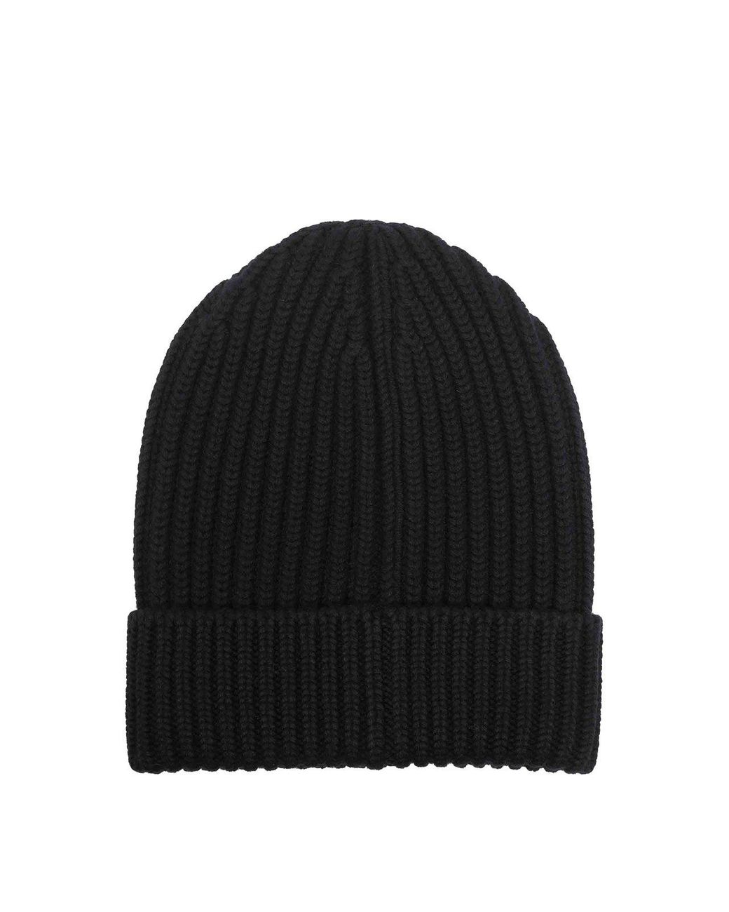 Dolce & Gabbana Black Ribbed Beanie