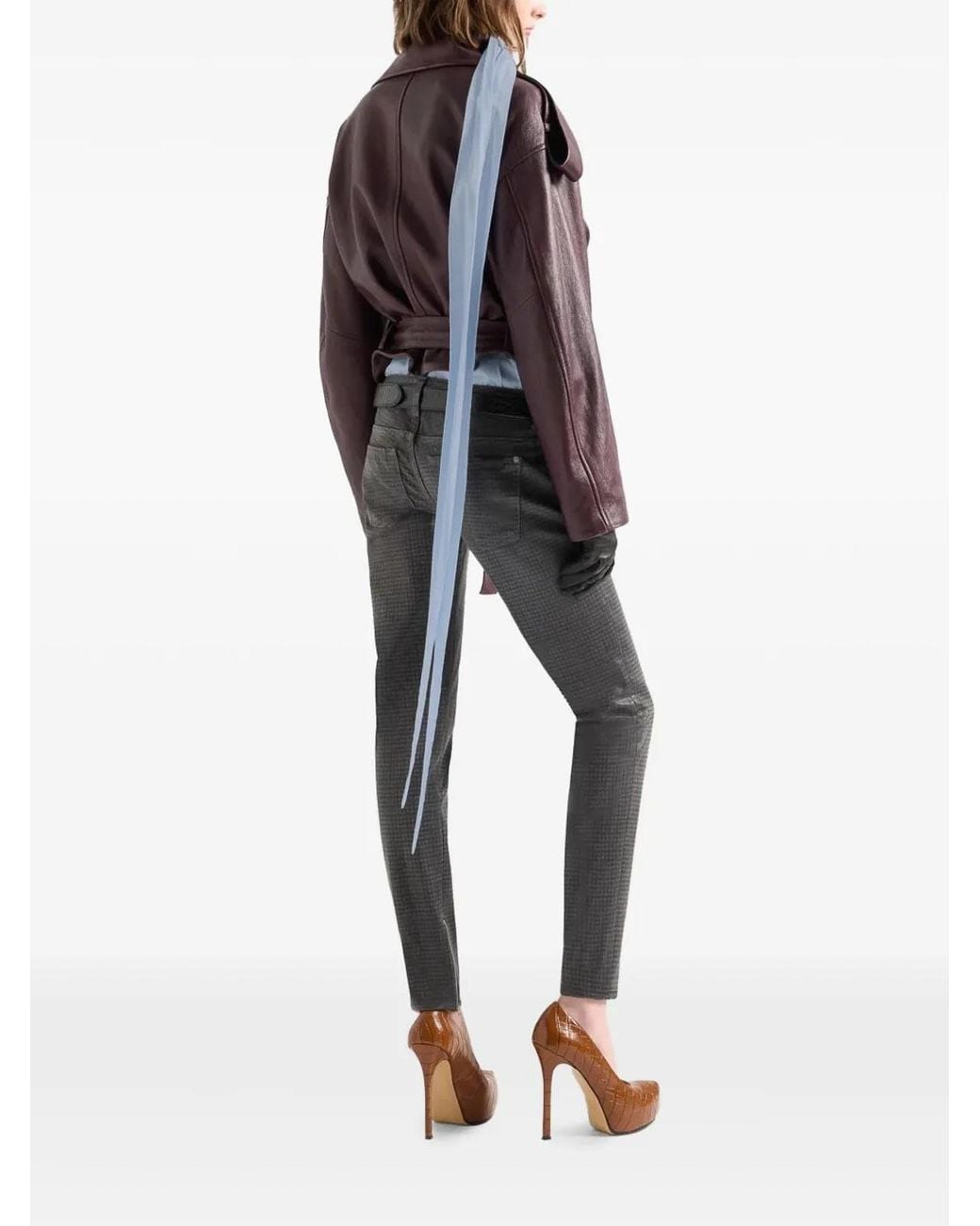7 For All Mankind Purple Jacket Double Breasted