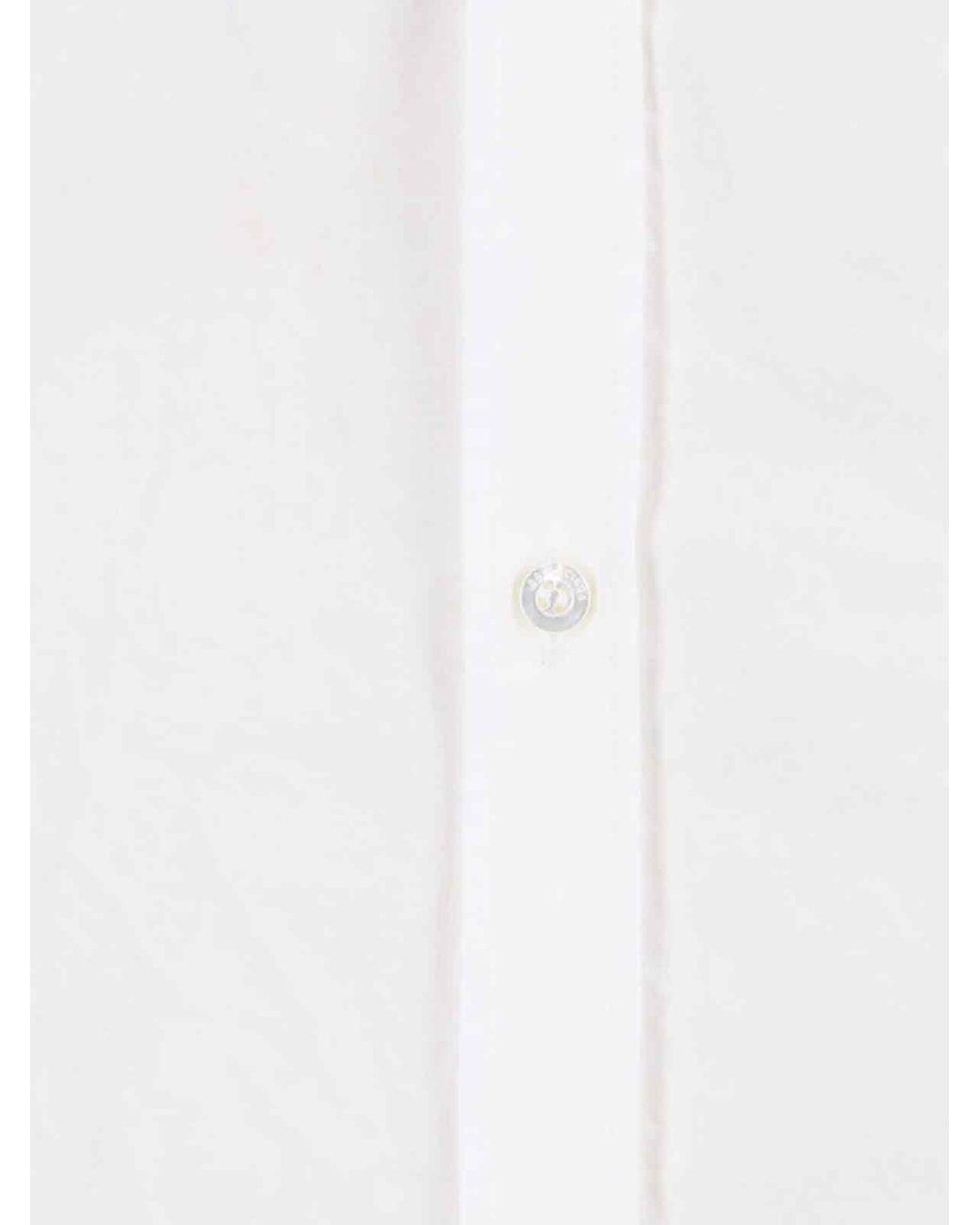 Balenciaga White Oversized Logo Shirt for men