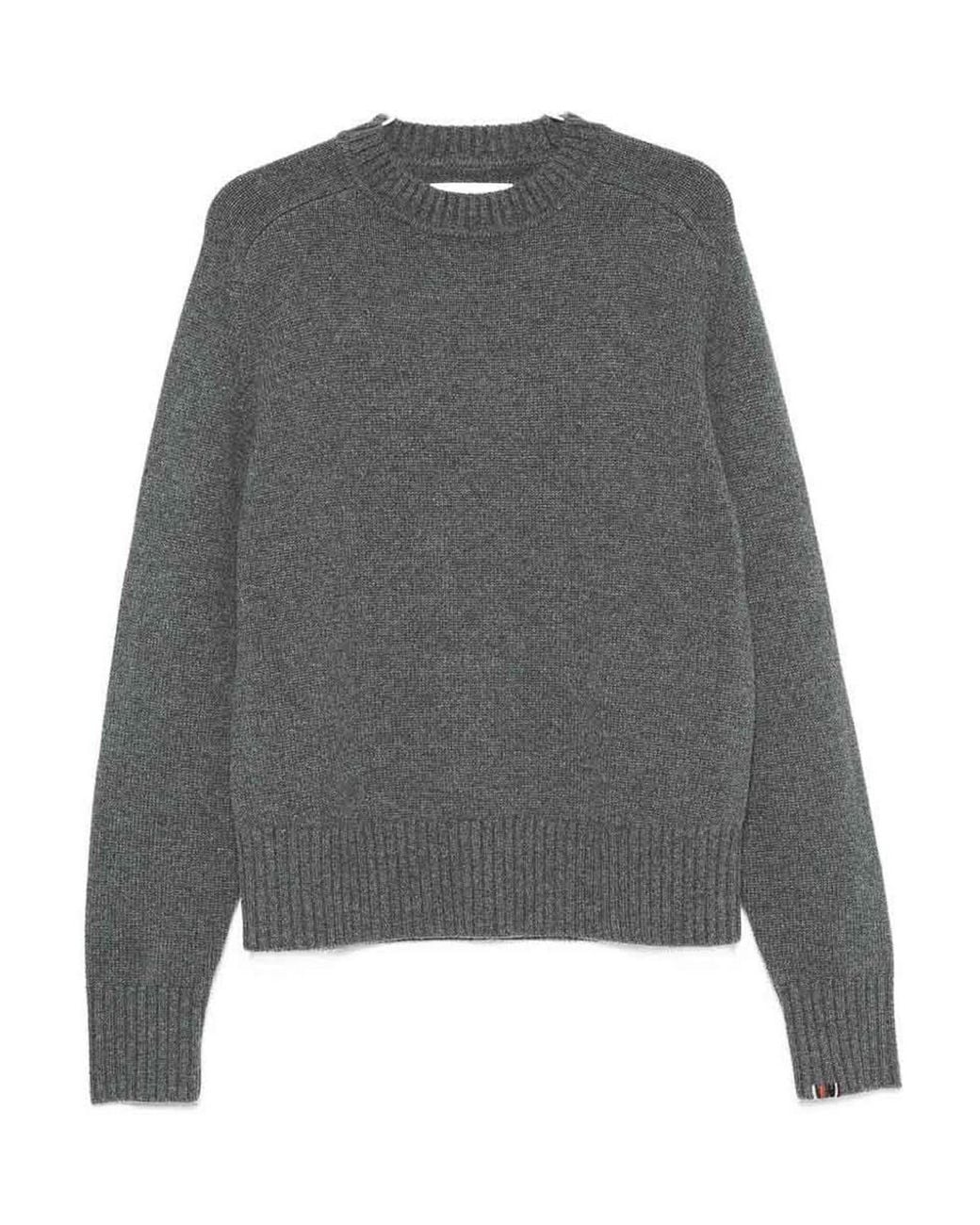 Extreme Cashmere Gray Cashmere Crewneck Sweater
