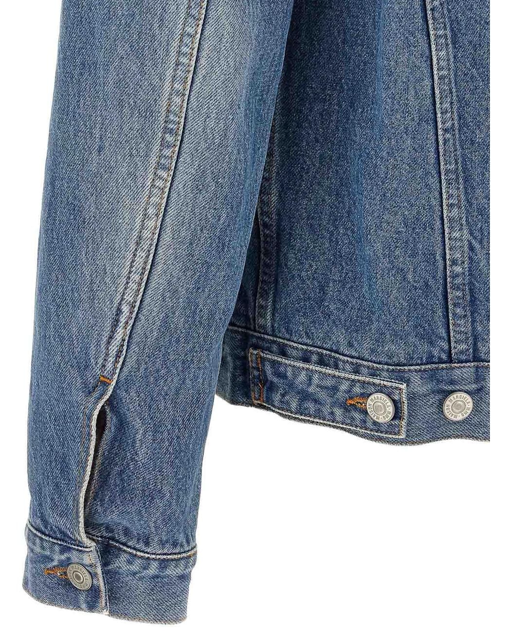 MM6 by Maison Margiela Blue Cotton Denim Jacket for men