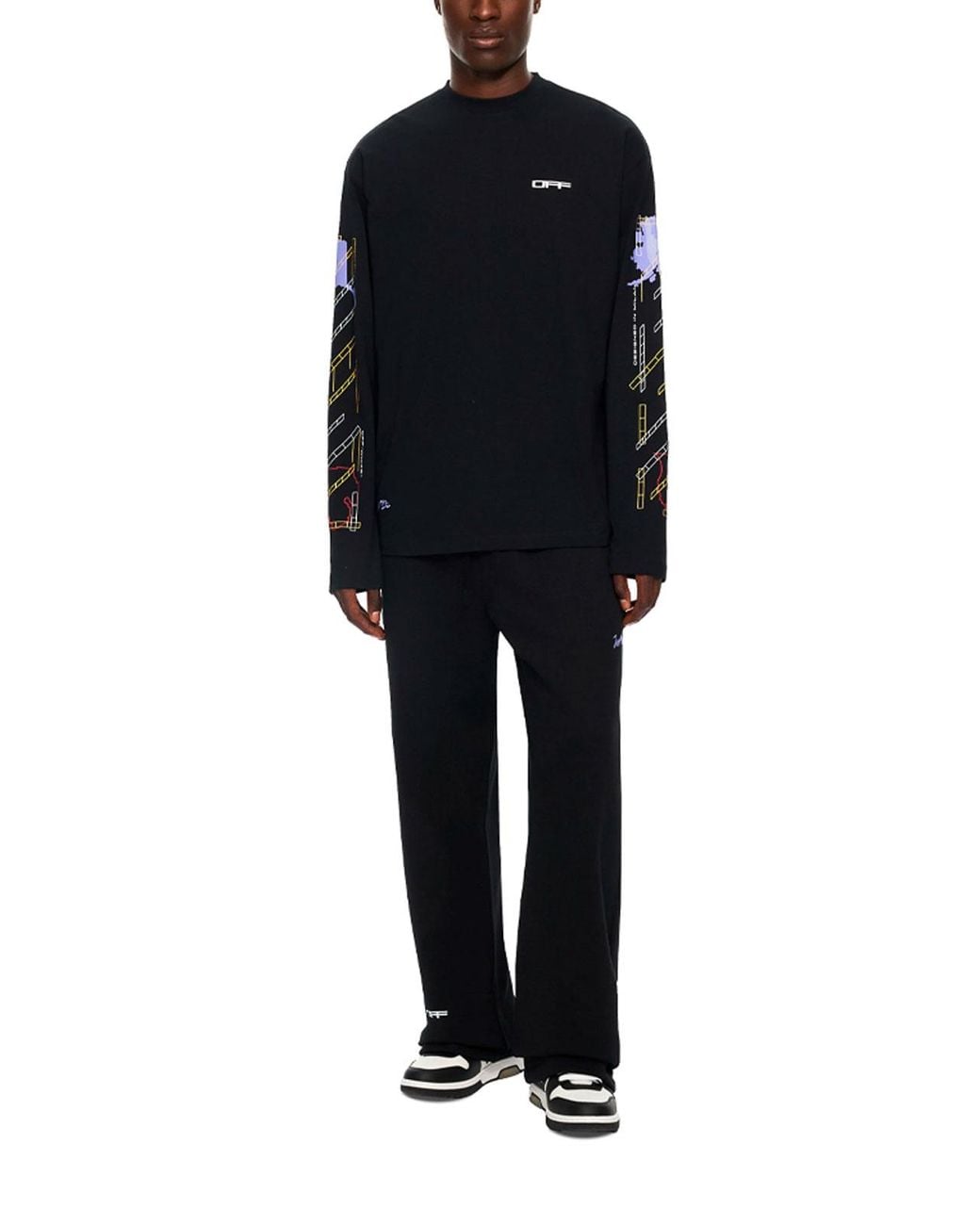 Off-White c/o Virgil Abloh Black 'Archigeography Arrow' Pants for men