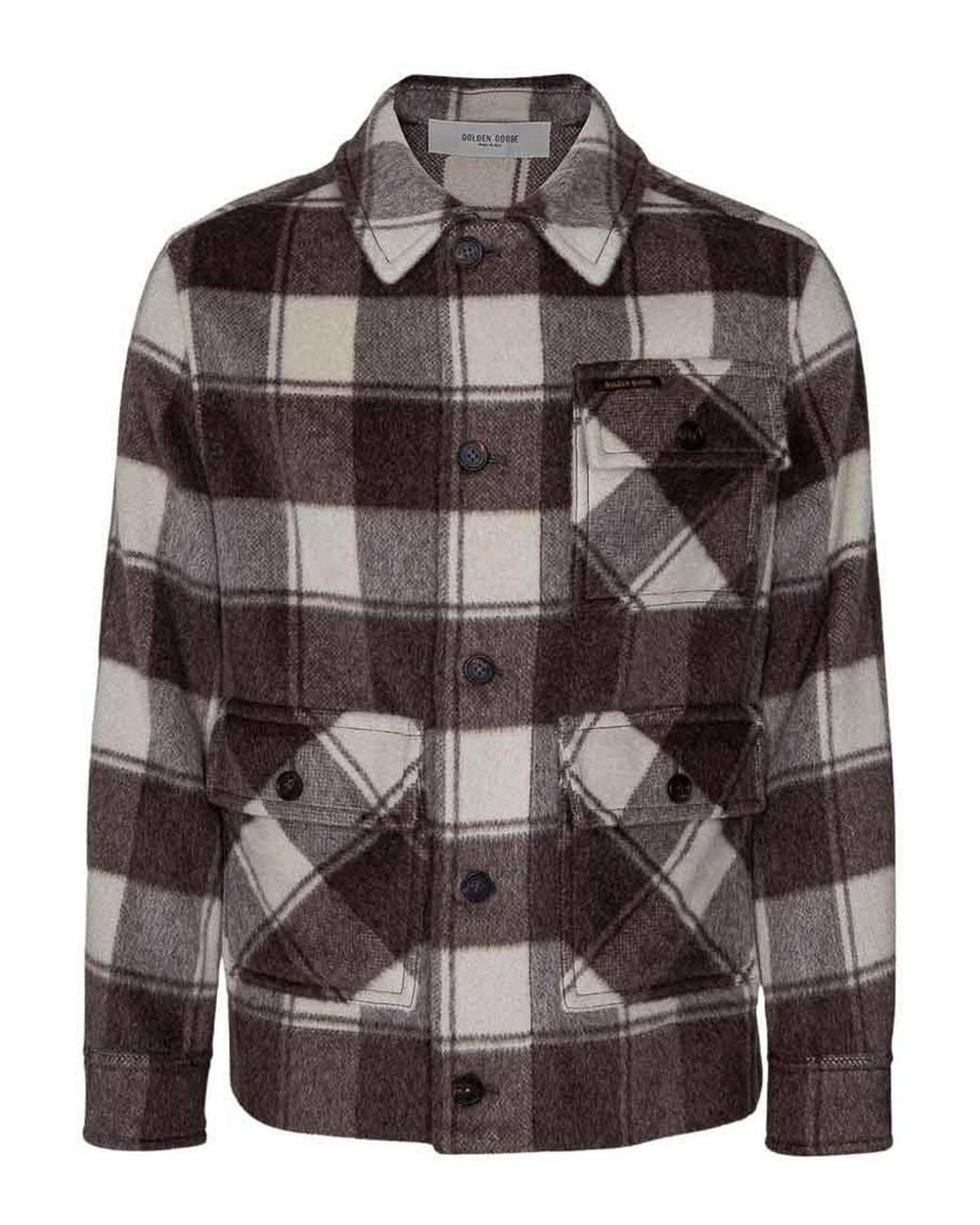 Golden Goose Deluxe Brand Brown Long-Sleeve Shirt for men